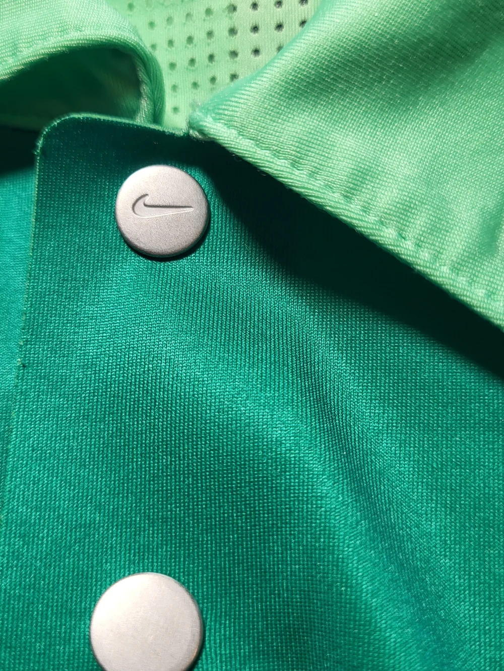 Nike Tiger Woods Golf Polo Shirt Dri-Fit Green XXL Vented Embroidered Stretchy